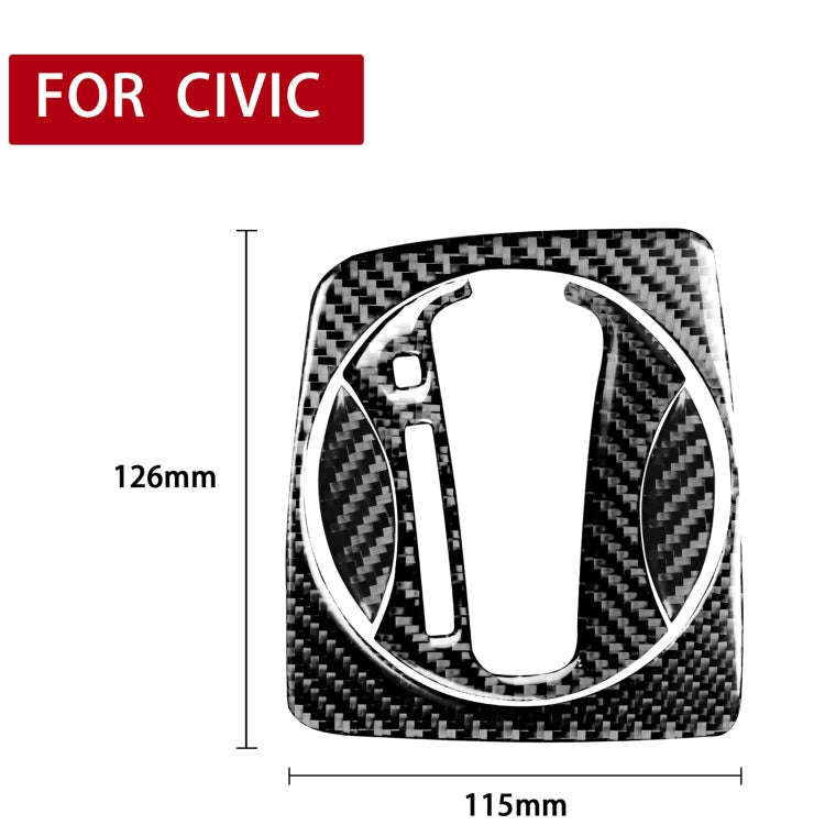 4 in 1 Car Carbon Fiber Automatic Gear Set Decorative Sticker for Honda Civic 8th Generation 2006...
