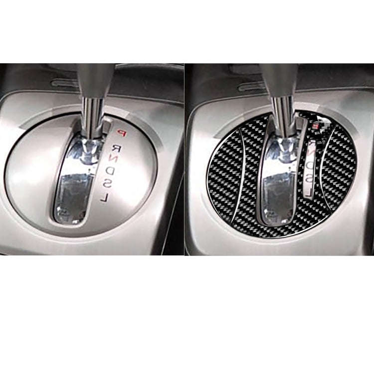 3 in 1 Car Carbon Fiber Automatic Gear Decorative Sticker for Honda Civic 8th Generation 2006-201...
