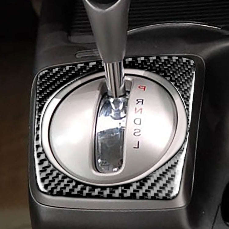 Car Carbon Fiber Automatic Gear Frame Decorative Sticker for Honda Civic 8th Generation 2006-2011...