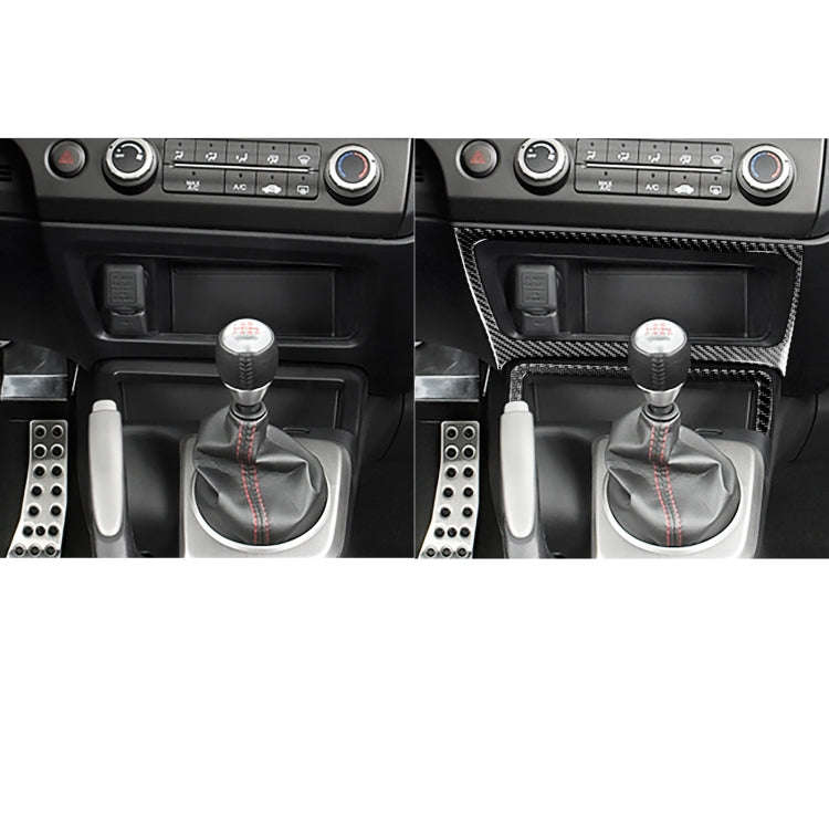 2 in 1 Car Carbon Fiber Storage Box Decorative Sticker for Honda Civic 8th Generation 2006-2011, ...