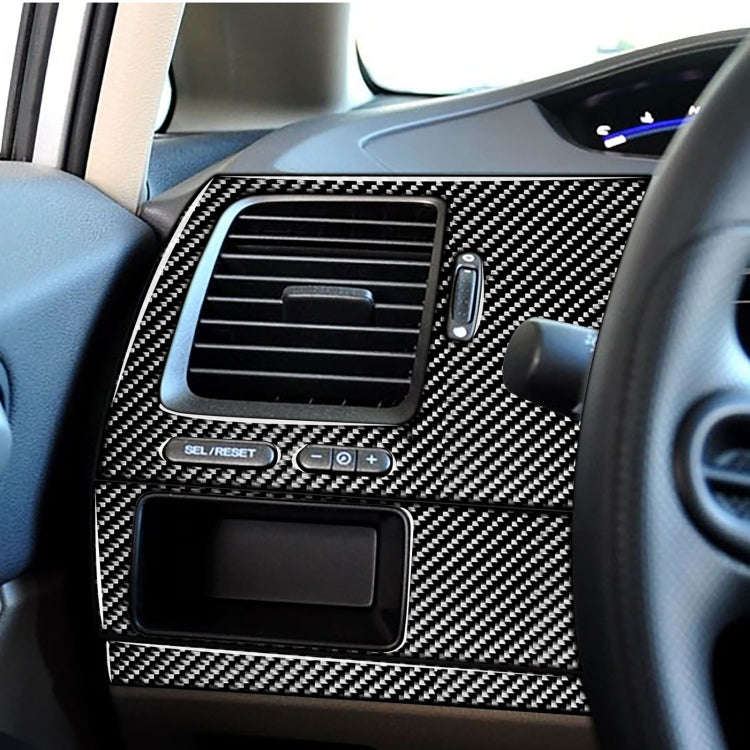 3 in 1 Car Carbon Fiber Driver Seat Left Side Panel Decorative Sticker for Honda Civic 8th Genera...
