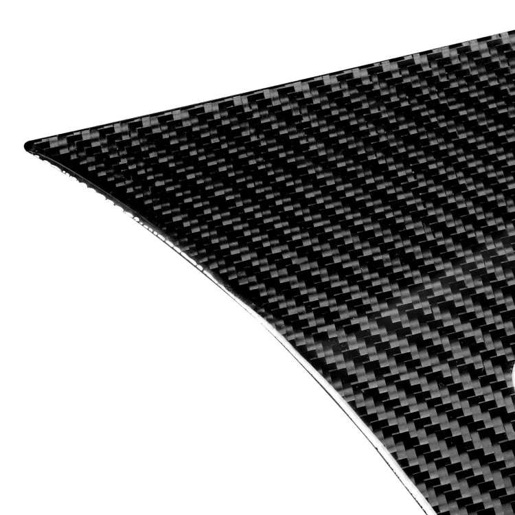 2 in 1 Car Carbon Fiber Driver Seat Left Side Air Outlet + Navigation Panel Decorative Sticker fo...