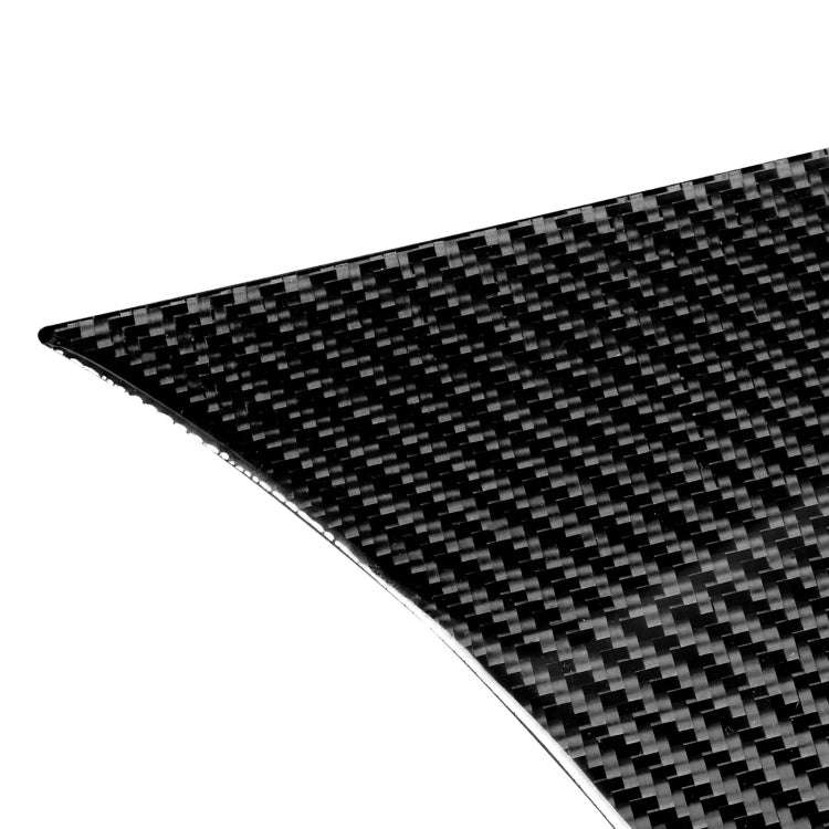2 in 1 Car Carbon Fiber Driver Seat Left Side Air Outlet + Navigation Panel Decorative Sticker fo...