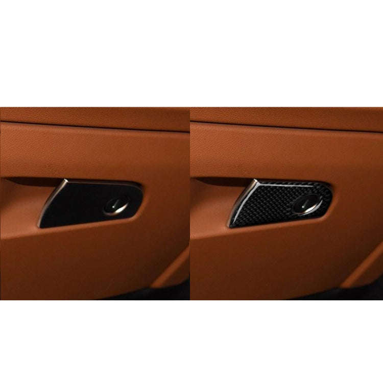 Car Carbon Fiber Passenger Seat Storage Decorative Sticker for Alfa Romeo Giulia 2017-2019, Left ...
