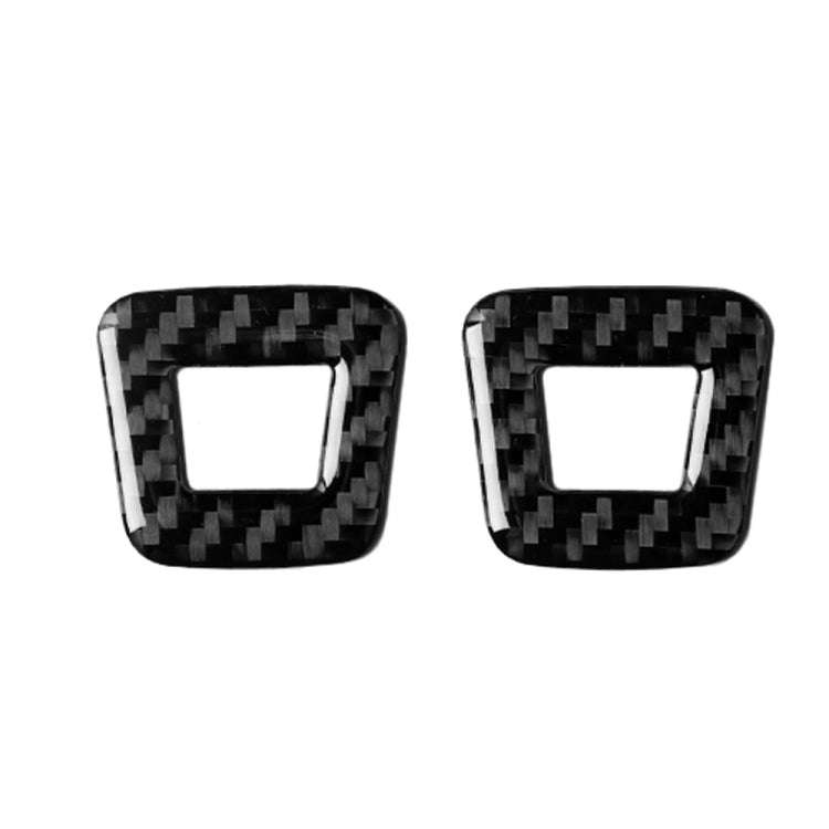 2 in 1 Car Carbon Fiber Microphone Decorative Sticker for Alfa Romeo Giulia 2017-2019, Left and R...