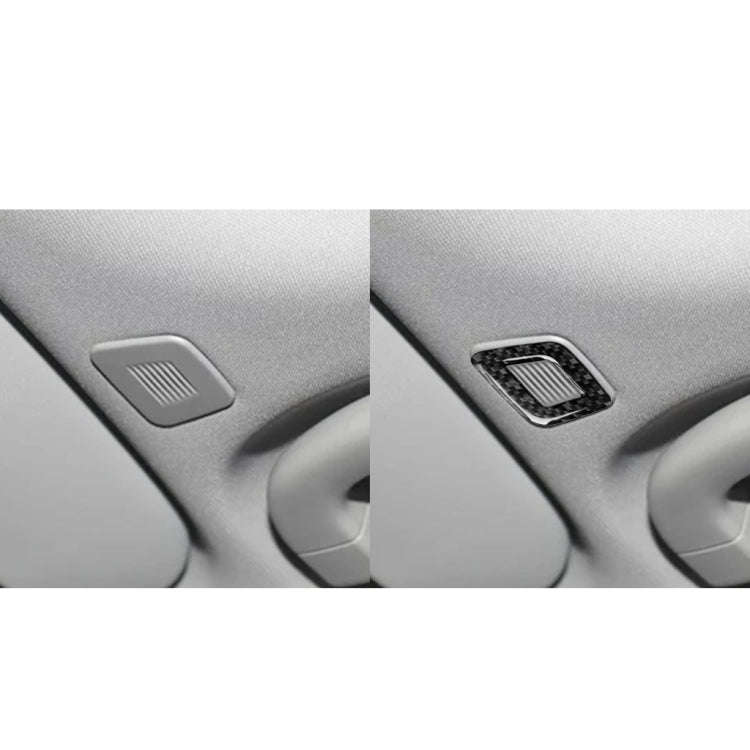 2 in 1 Car Carbon Fiber Microphone Decorative Sticker for Alfa Romeo Giulia 2017-2019, Left and R...