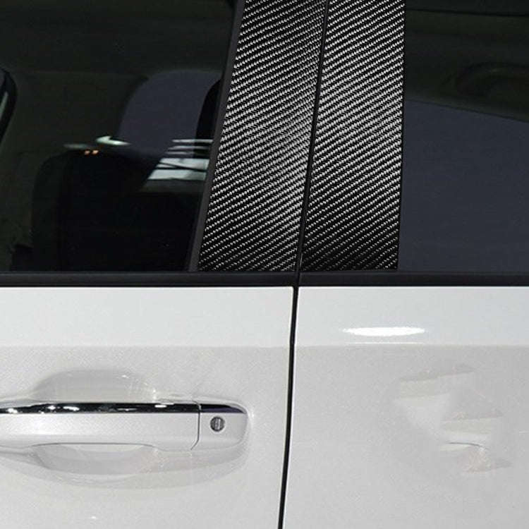 6 in 1 Car Carbon Fiber B-pillar Decorative Sticker for Honda 10th Generation Accord 2018-2021, L...