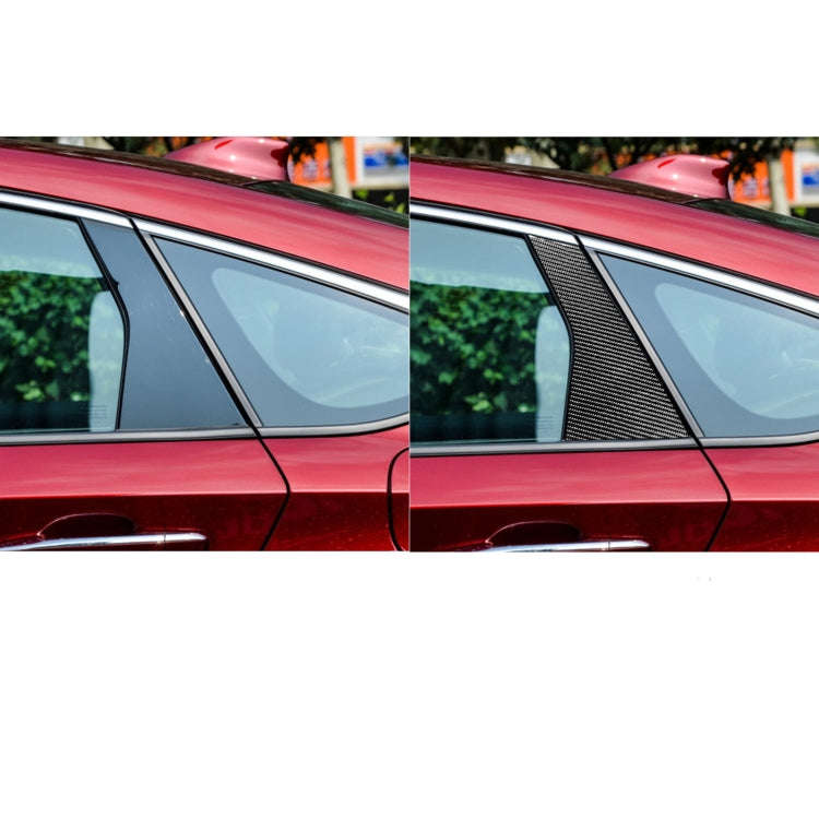 6 in 1 Car Carbon Fiber B-pillar Decorative Sticker for Honda 10th Generation Accord 2018-2021, L...