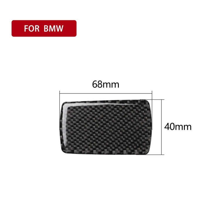 Car Carbon Fiber Storage Box Handle Decorative Sticker for BMW 3 Series G20/G28/325Li/330d/335 20...