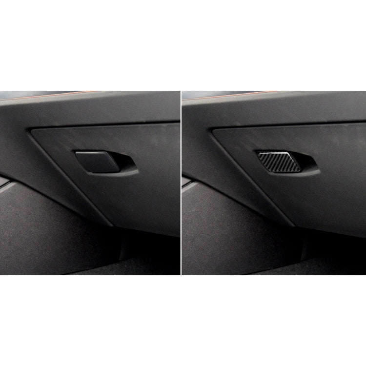 Car Carbon Fiber Storage Box Handle Decorative Sticker for BMW 3 Series G20/G28/325Li/330d/335 20...
