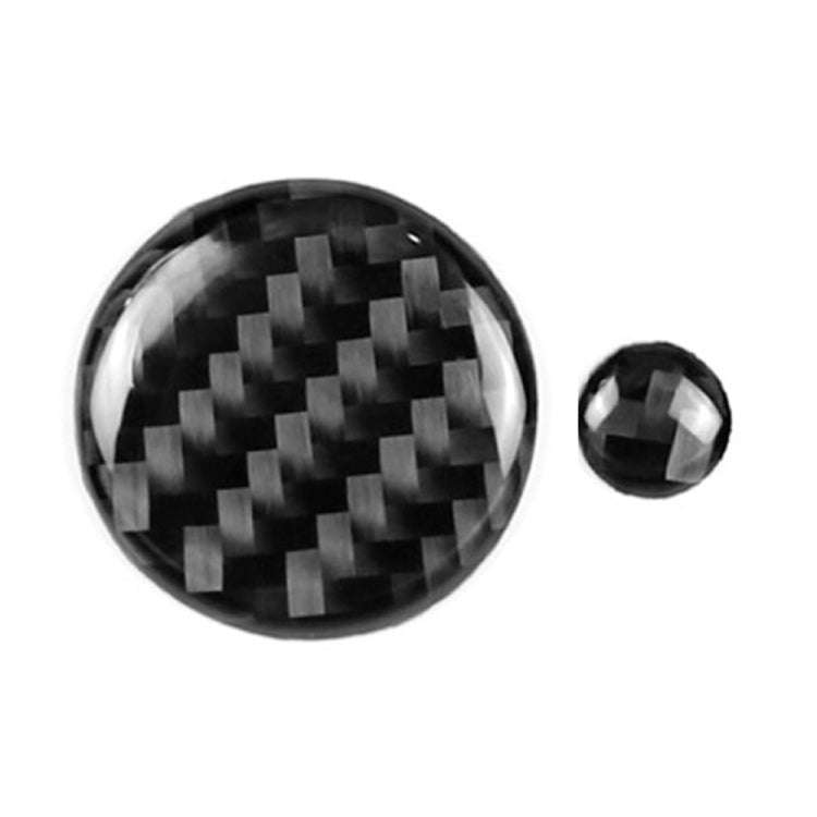 One Set Car Carbon Fiber Multimedia Knob Decorative Sticker for Mazda 3 / 6 / CX-9 / CX-5, Left a...