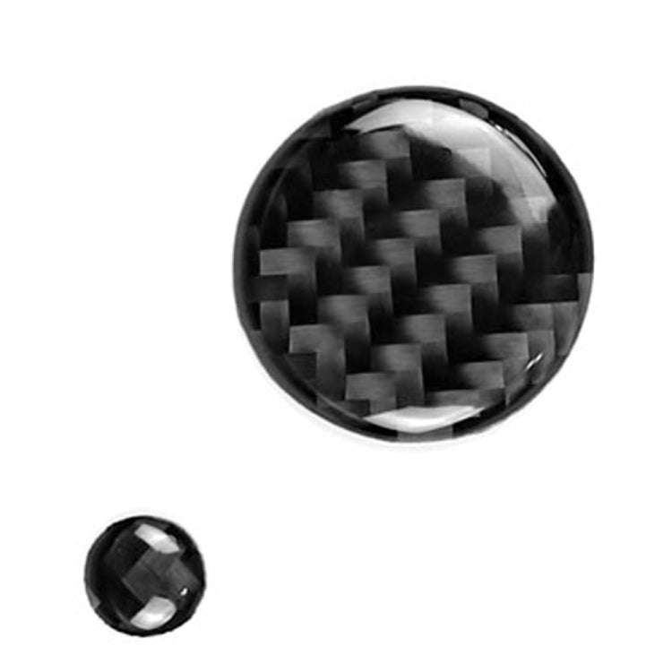 One Set Car Carbon Fiber Multimedia Knob Decorative Sticker for Mazda 3 / 6 / CX-9 / CX-5, Left a...