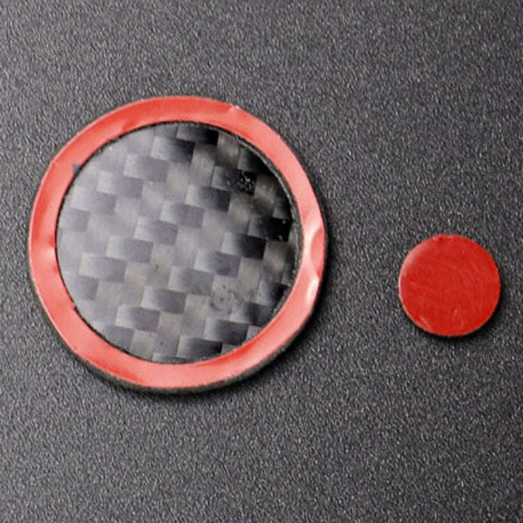 One Set Car Carbon Fiber Multimedia Knob Decorative Sticker for Mazda 3 / 6 / CX-9 / CX-5, Left a...