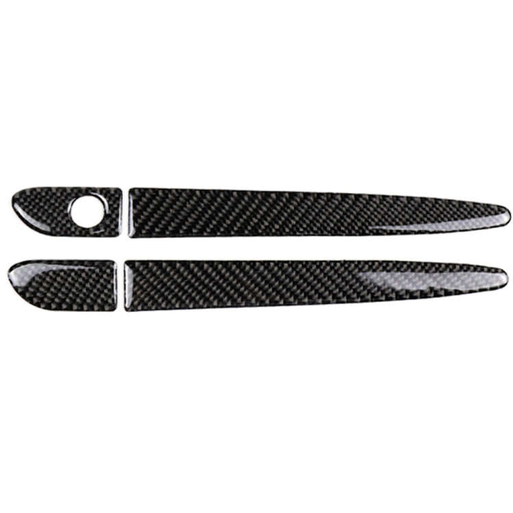 One Set Car Carbon Fiber Outside Door Handle without Smart Hole Decorative Sticker for Mazda CX-5...