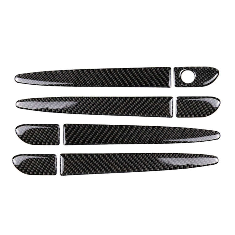 One Set Car Carbon Fiber Outside Door Handle without Smart Hole Decorative Sticker for Mazda CX-5...