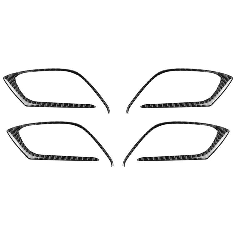 Car Carbon Fiber Inner Door Handle Decorative Sticker for Mazda CX-5 2017-2018, Left and Right Dr...