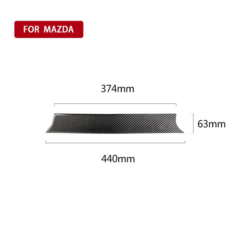 Car Carbon Fiber Dashboard Decorative Sticker for Mazda CX-5 2017-2018, Left and Right Drive Univ...