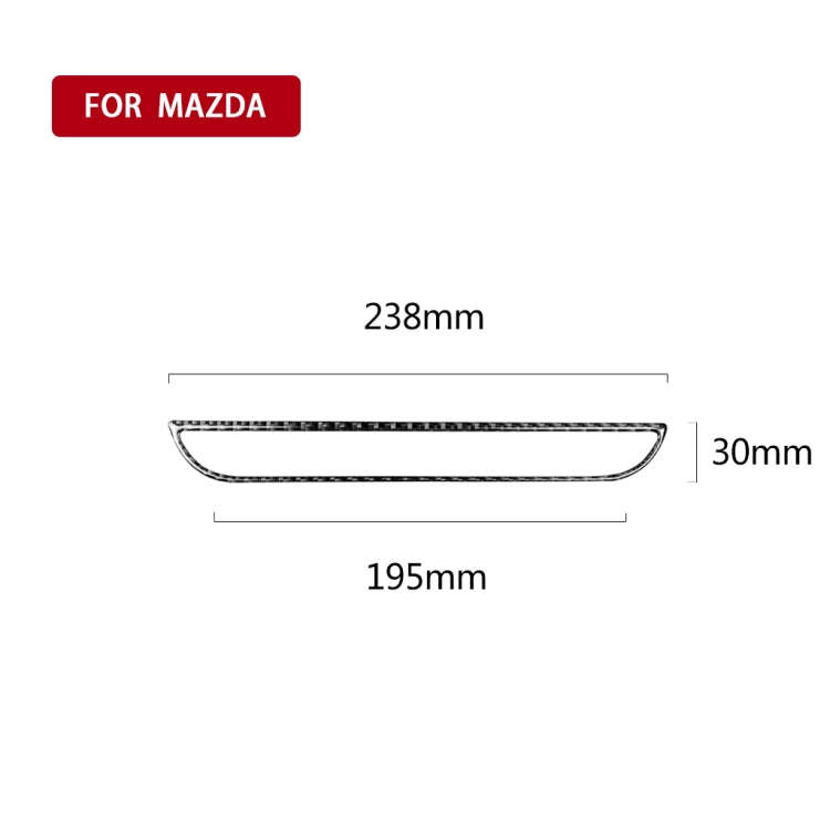 Car Carbon Fiber Central Control Panel Decorative Sticker for Mazda CX-5 2017-2018, Left and Righ...