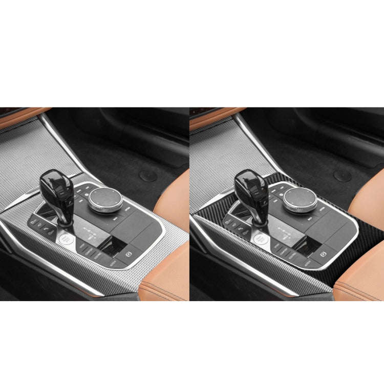 Car Carbon Fiber Gear Position Decorative Sticker for BMW 3 Series G20/G28/325Li/330d/335 2019-20...