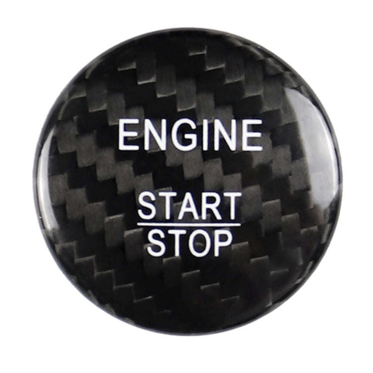 Car Carbon Fiber Solid Color One-click Start Button Decorative Sticker for Mercedes-Benz Left and...