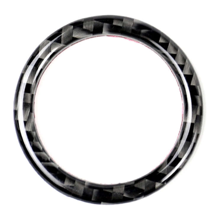 Car Carbon Fiber Solid Color One-click Start Ring Decorative Sticker for Mercedes-Benz Left and R...