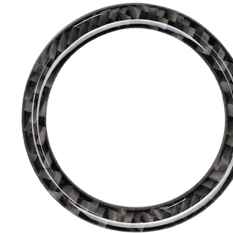 Car Carbon Fiber Solid Color One-click Start Ring Decorative Sticker for Mercedes-Benz Left and R...