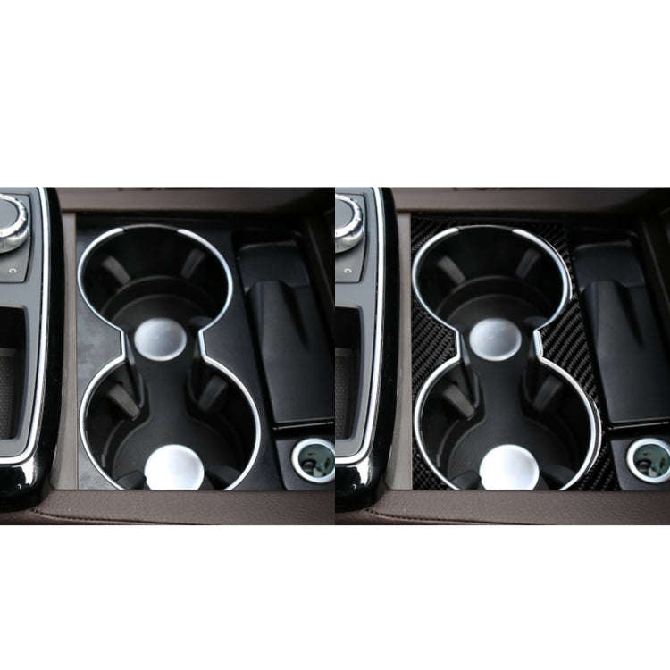 Car Carbon Fiber Solid Color Water Cup Holder Panel B Decorative Sticker for Mercedes-Benz GLE 20...