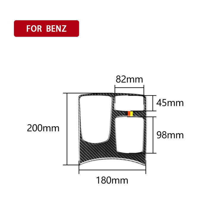 Car Carbon Fiber German Color Central Control Armrest Box Multimedia Panel B Decorative Sticker f...