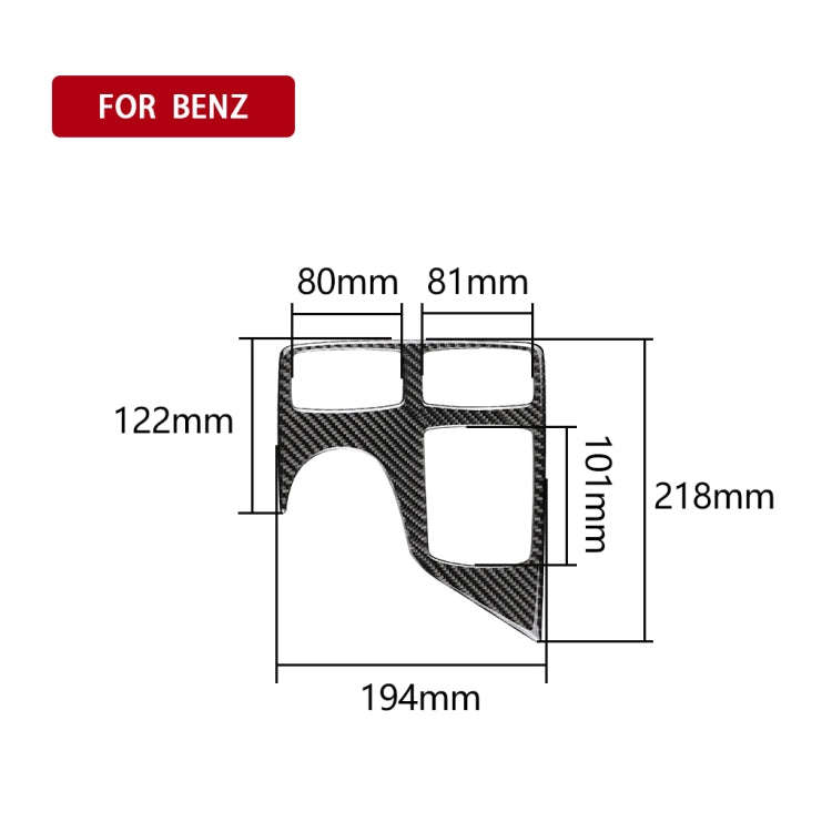 Car Carbon Fiber Solid Color Central Control Armrest Box Multimedia Panel A Decorative Sticker fo...