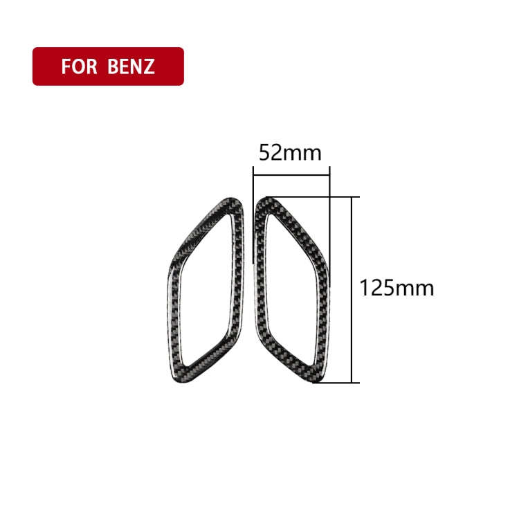 Car Carbon Fiber Solid Color Dashboard Air Outlet Decorative Sticker for Mercedes-Benz A Class 20...