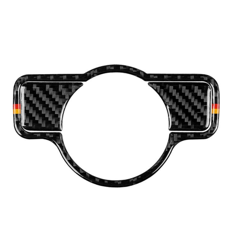 Car Carbon Fiber German Color Headlight Switch B Decorative Sticker for Mercedes-Benz A 2013-2018...