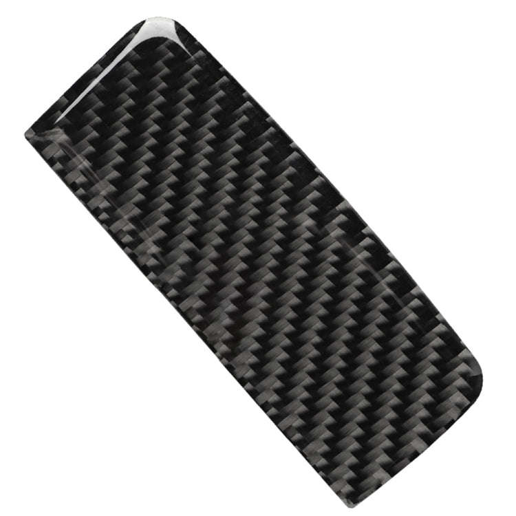Car Carbon Fiber Solid Color Front Passenger Seat Side Storage Box Handle Decorative Sticker for ...