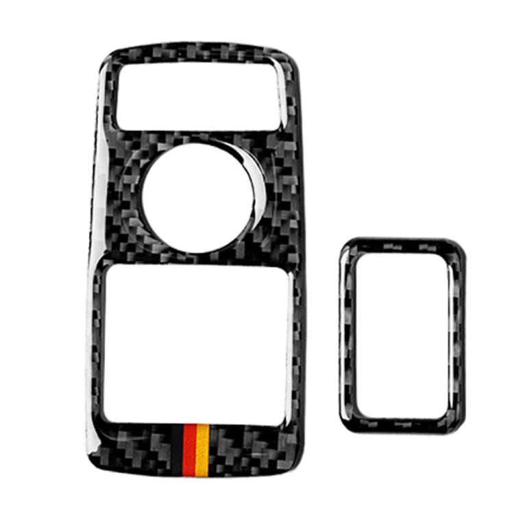 Car Carbon Fiber German Color Window Lift Panel Decorative Sticker for Mercedes-Benz C Class 2010...