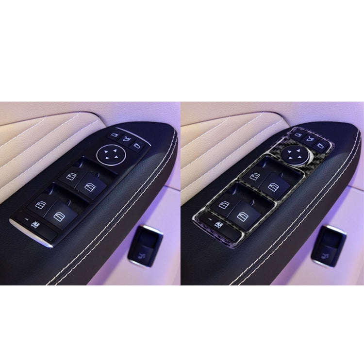 Car Carbon Fiber Solid Color Window Lift Panel Decorative Sticker for Mercedes-Benz GL 2013-2016/...