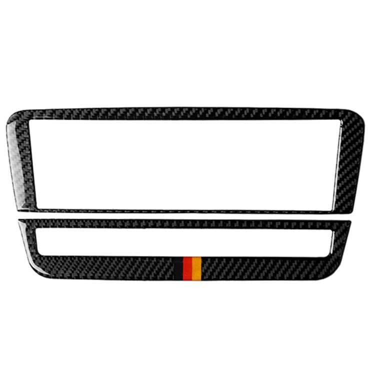 Car Carbon Fiber German Color Air Conditioning CD Panel Decorative Sticker for Mercedes-Benz A Cl...
