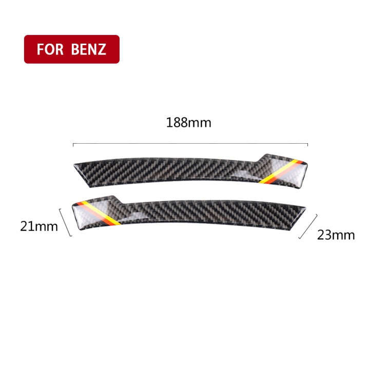 Car Carbon Fiber Rearview Mirror Anti-collision Strip D for Mercedes-Benz A/B/C/E Class/GLK/GLE/G...