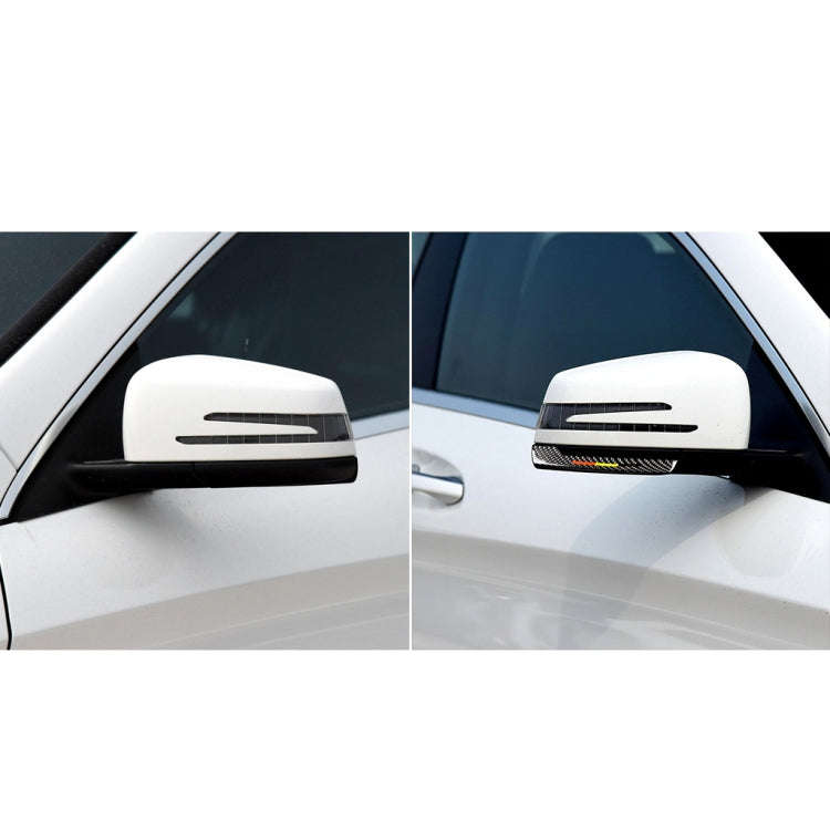 Car Carbon Fiber Rearview Mirror Anti-collision Strip C for Mercedes-Benz A/B/C/E Class/GLK/GLE/G...