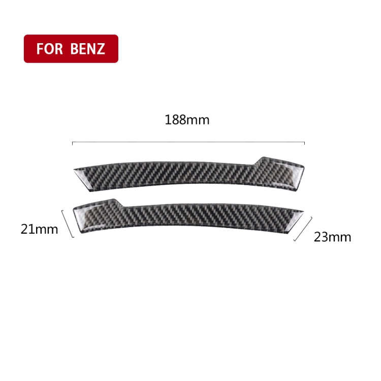 Car Carbon Fiber Rearview Mirror Anti-collision Strip A for Mercedes-Benz A/B/C/E Class/GLK/GLE/G...