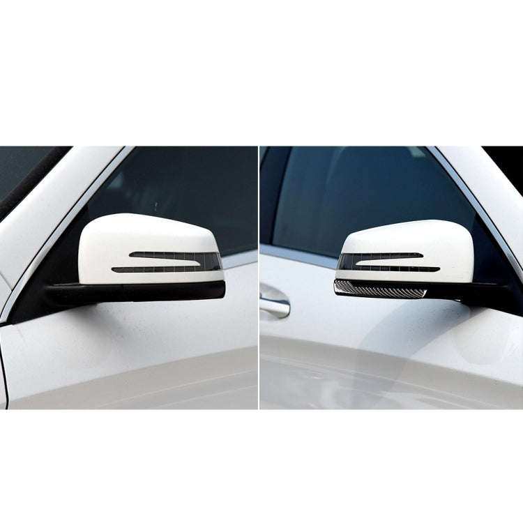 Car Carbon Fiber Rearview Mirror Anti-collision Strip A for Mercedes-Benz A/B/C/E Class/GLK/GLE/G...