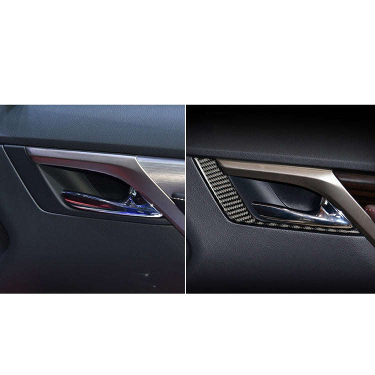 Car Carbon Fiber Front Door Handle A Decorative Sticker for Lexus RX300 / 270 / 200T / 450h 2016-...
