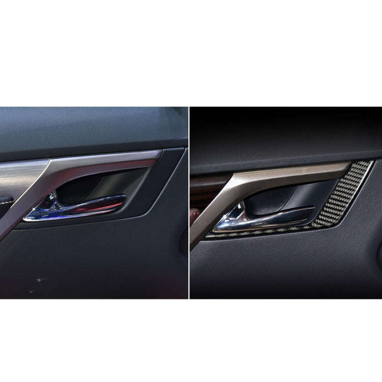 Car Carbon Fiber Front Door Handle A Decorative Sticker for Lexus RX300 / 270 / 200T / 450h 2016-...