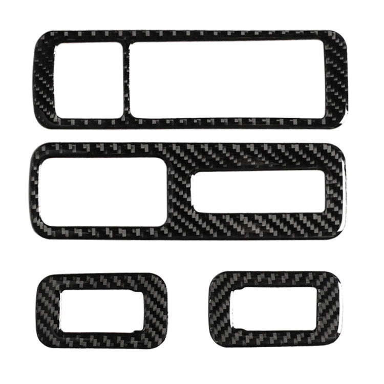 Car Carbon Fiber Window Glass Lift Decorative Sticker for Lexus RX300 / 270 / 200T / 450h 2016-20...