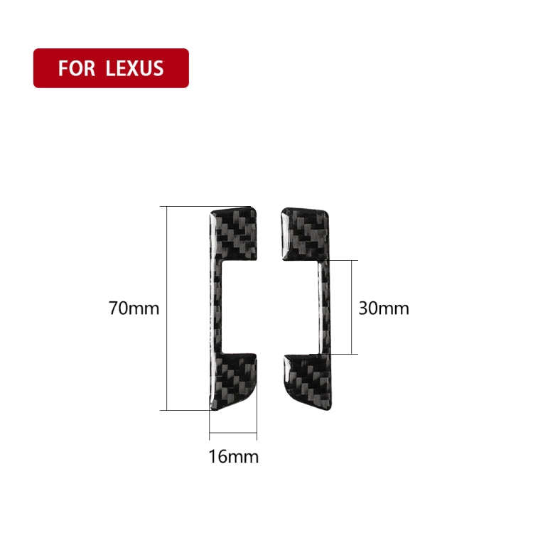 Car Carbon Fiber Left and Right Air Outlet Decorative Sticker for Lexus NX200 / 200t / 300h 2014-...