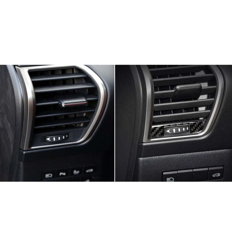 Car Carbon Fiber Left and Right Air Outlet Decorative Sticker for Lexus NX200 / 200t / 300h 2014-...