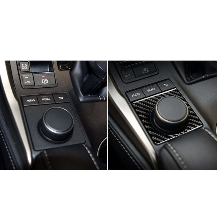 Car Carbon Fiber Knob Decorative Sticker for Lexus NX200 / 200t / 300h 2014-2021, Left and Right ...