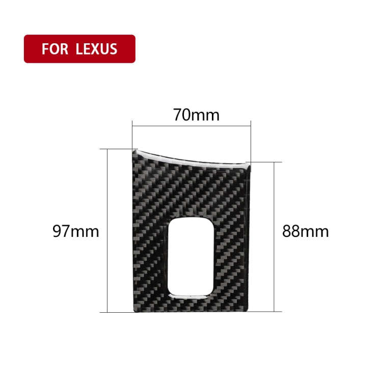 Car Carbon Fiber Armrest Box Decorative Sticker for Lexus NX200 / 200t / 300h 2014-2021, Right Drive