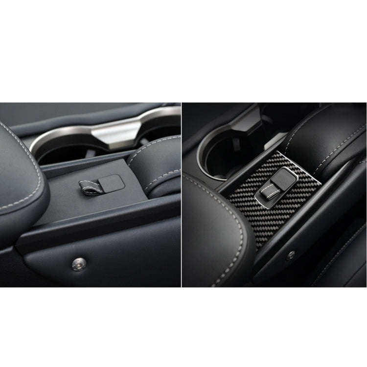 Car Carbon Fiber Armrest Box Decorative Sticker for Lexus NX200 / 200t / 300h 2014-2021, Right Drive