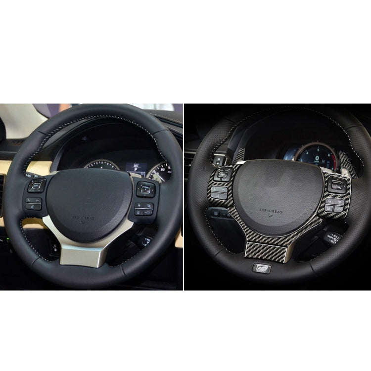 Car Carbon Fiber Steering Wheel Button Decorative Sticker for Lexus NX200 / 200t / 300h 2014-2021...
