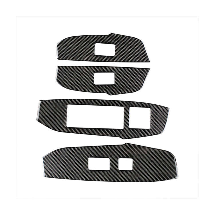 Car Carbon Fiber Window Glass Lift Decorative Sticker for Lexus NX200 / 200t / 300h 2014-2021, Le...