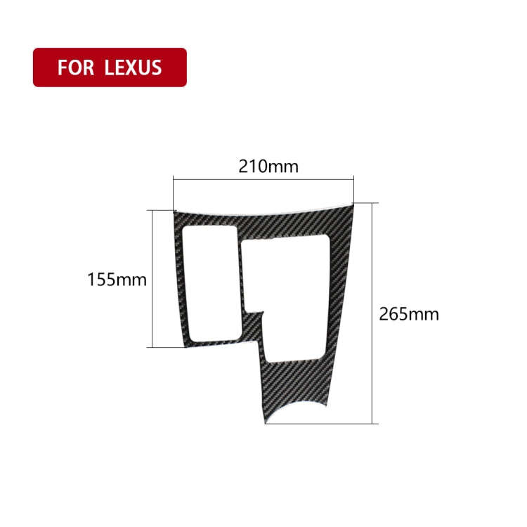 Car Carbon Fiber Gearshift Panel B Decorative Sticker for Lexus NX200 / 200t / 300h 2014-2021, Le...